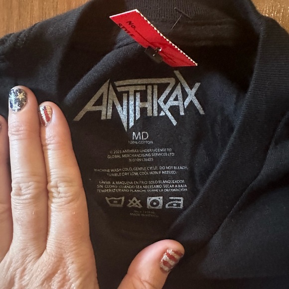 π NWT Sound of White Noise Anthrax T-shirt size medium Hot Topic - Picture 5 of 6